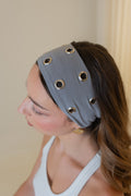 Bandeau gris oeillets