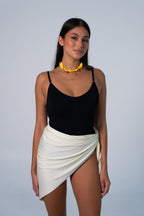 Top & bandana Crème
