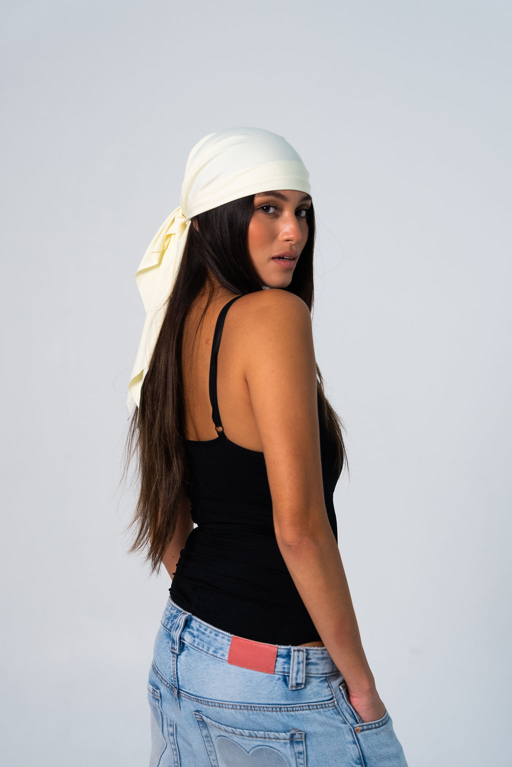 Top & bandana Crème