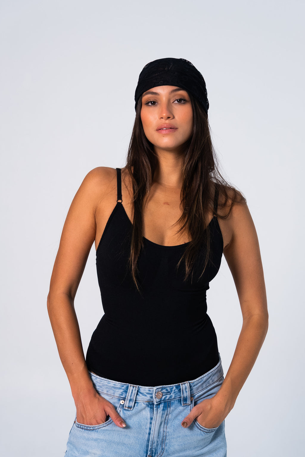 Top & bandana Noir