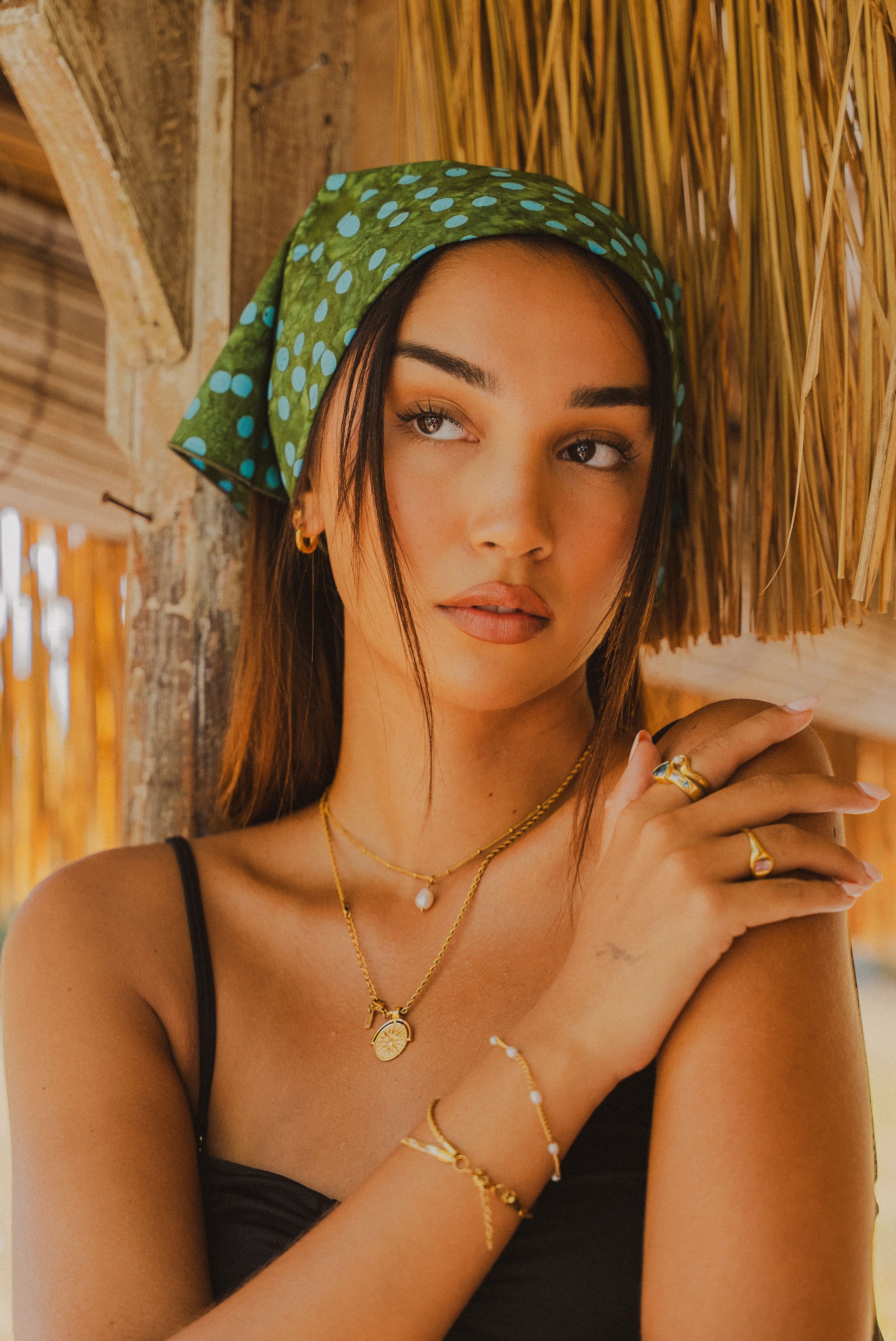Bandana carré Olive