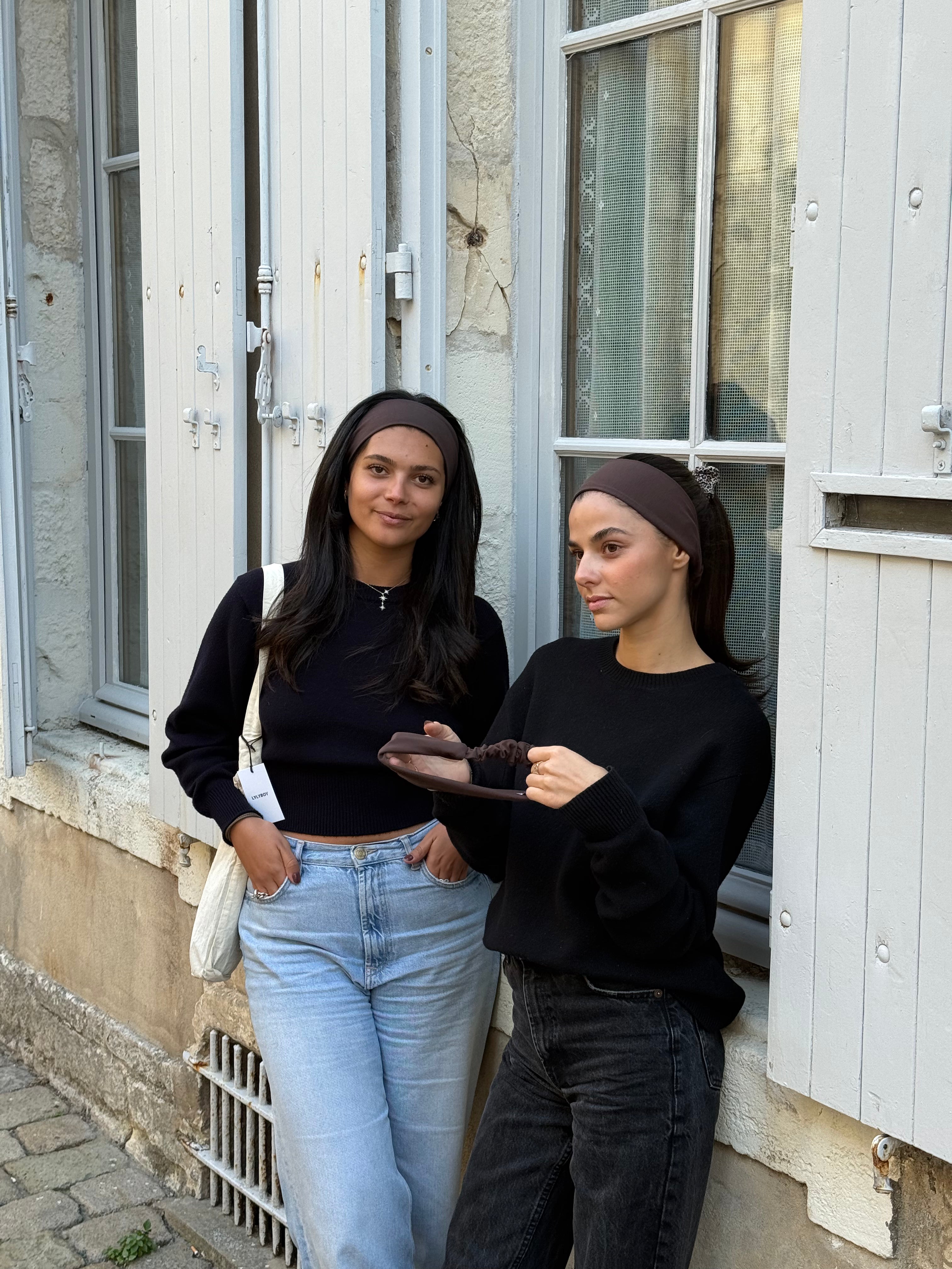 Bandeau uni Marron