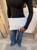 Black Polkadot Adjustable Bag 